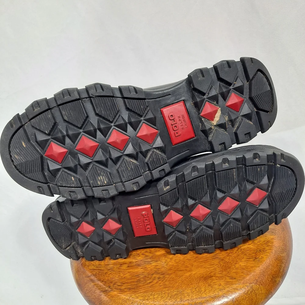 Polo By Ralph Lauren Black Hainsworth Boots